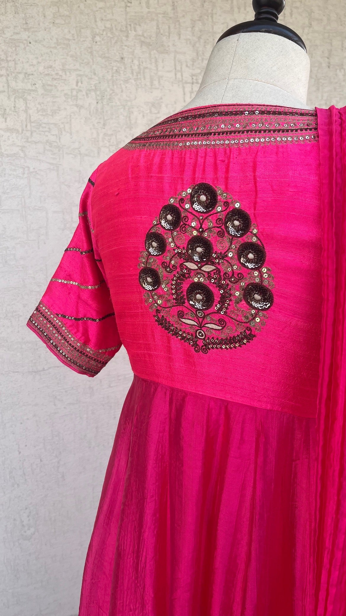 HOT PINK ANARKALI SET