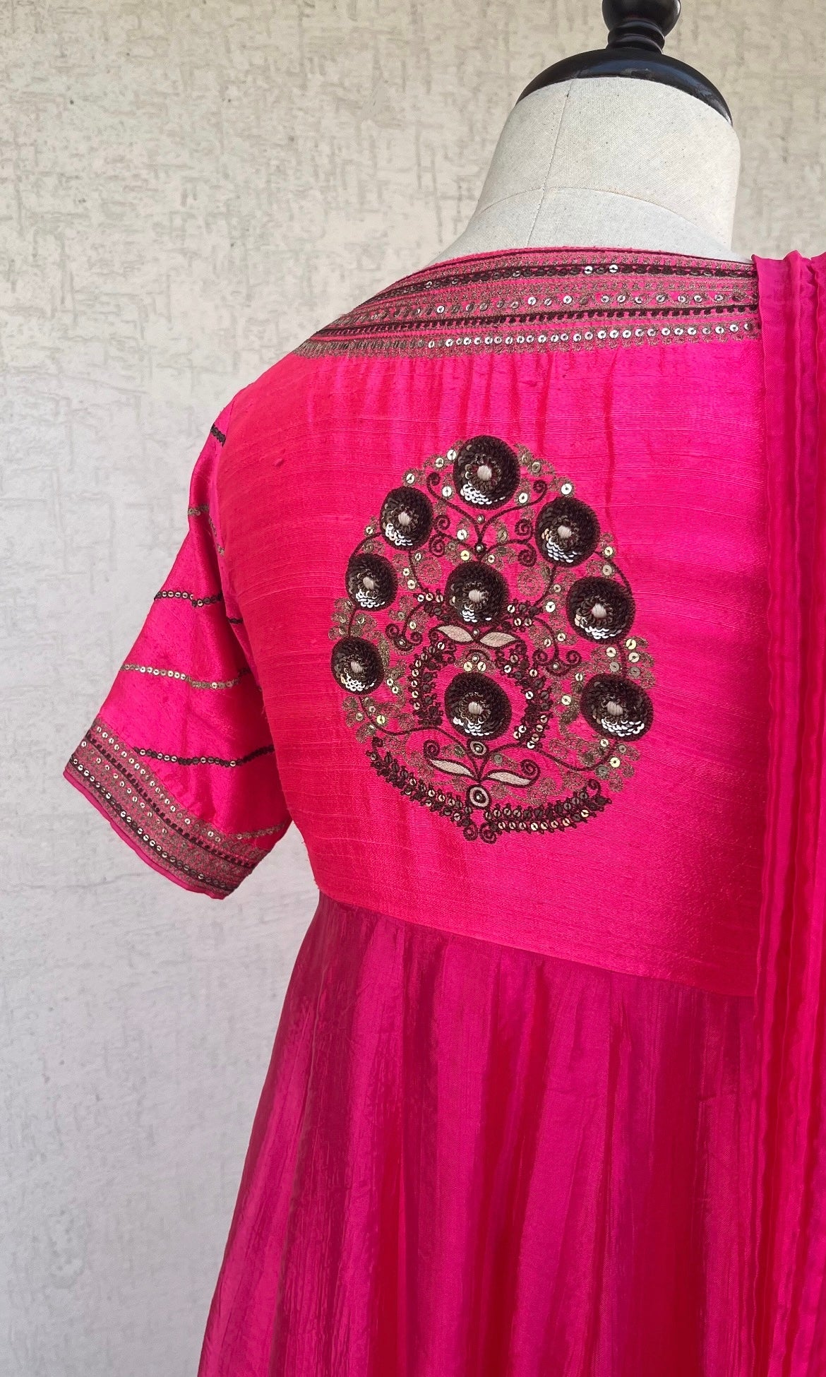 HOT PINK ANARKALI SET