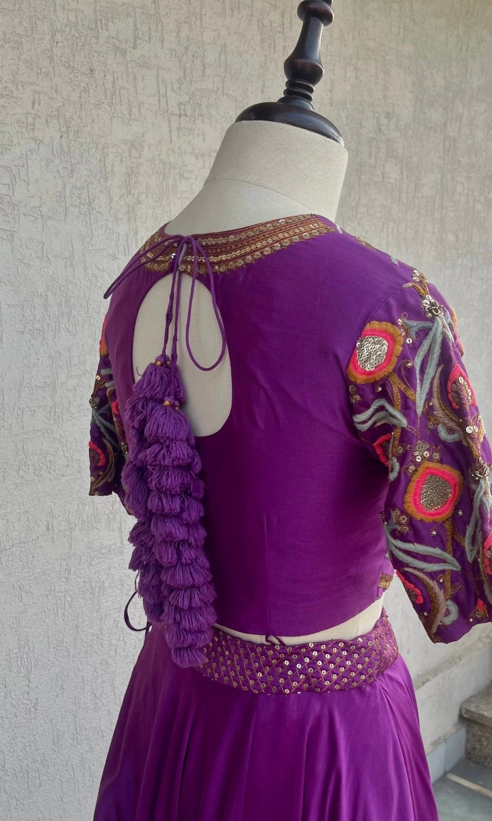 PURPLE LEHENGA SET
