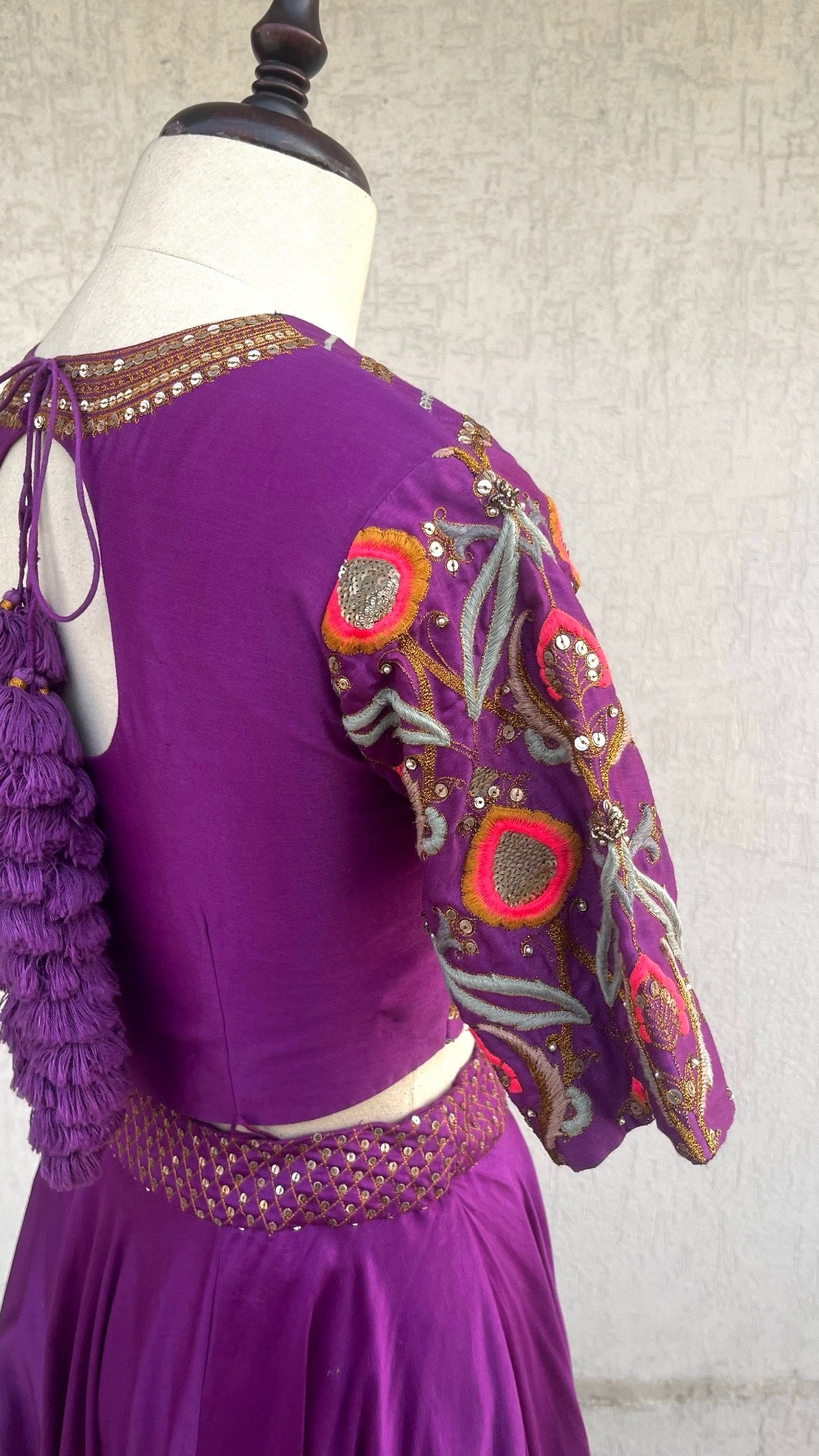 PURPLE LEHENGA SET