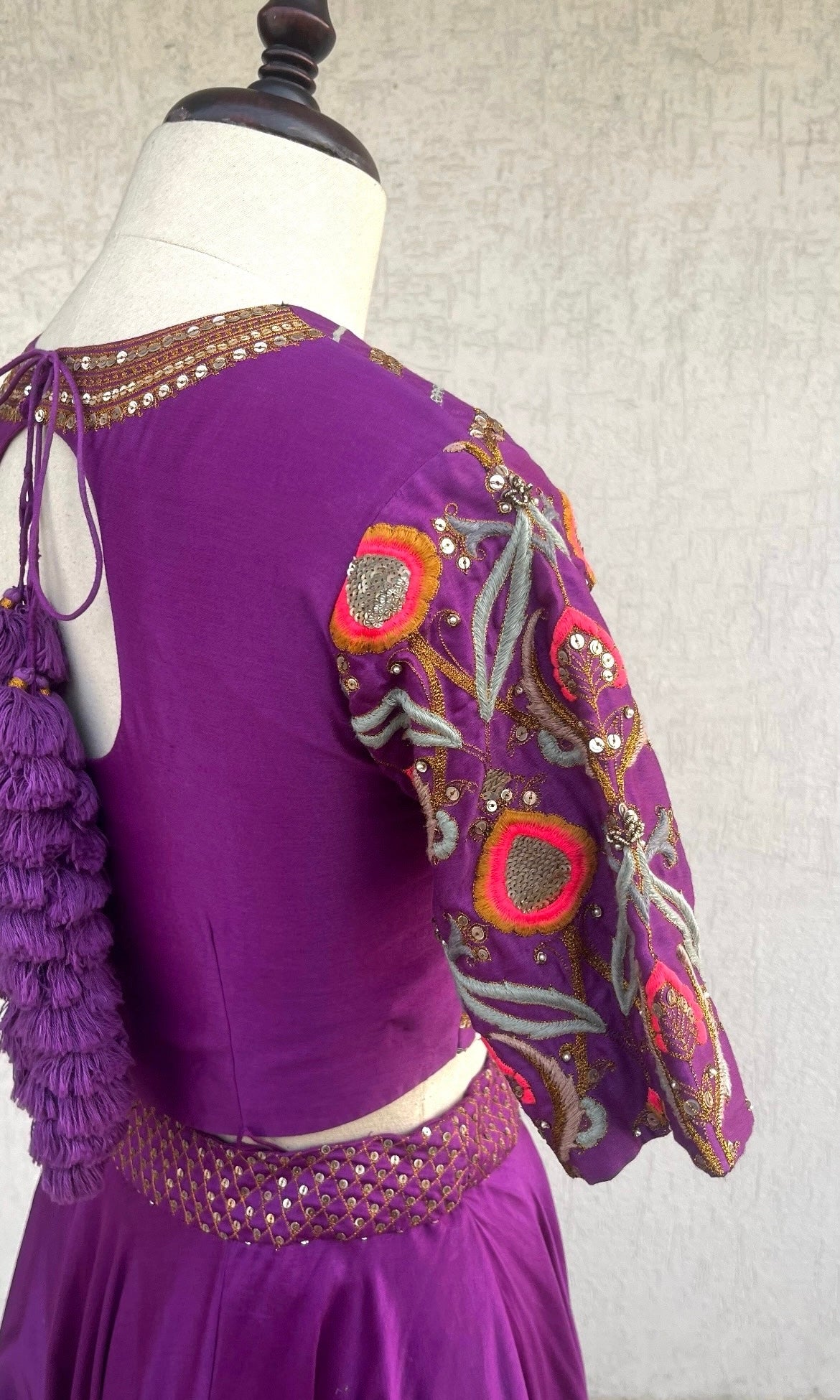 PURPLE LEHENGA SET