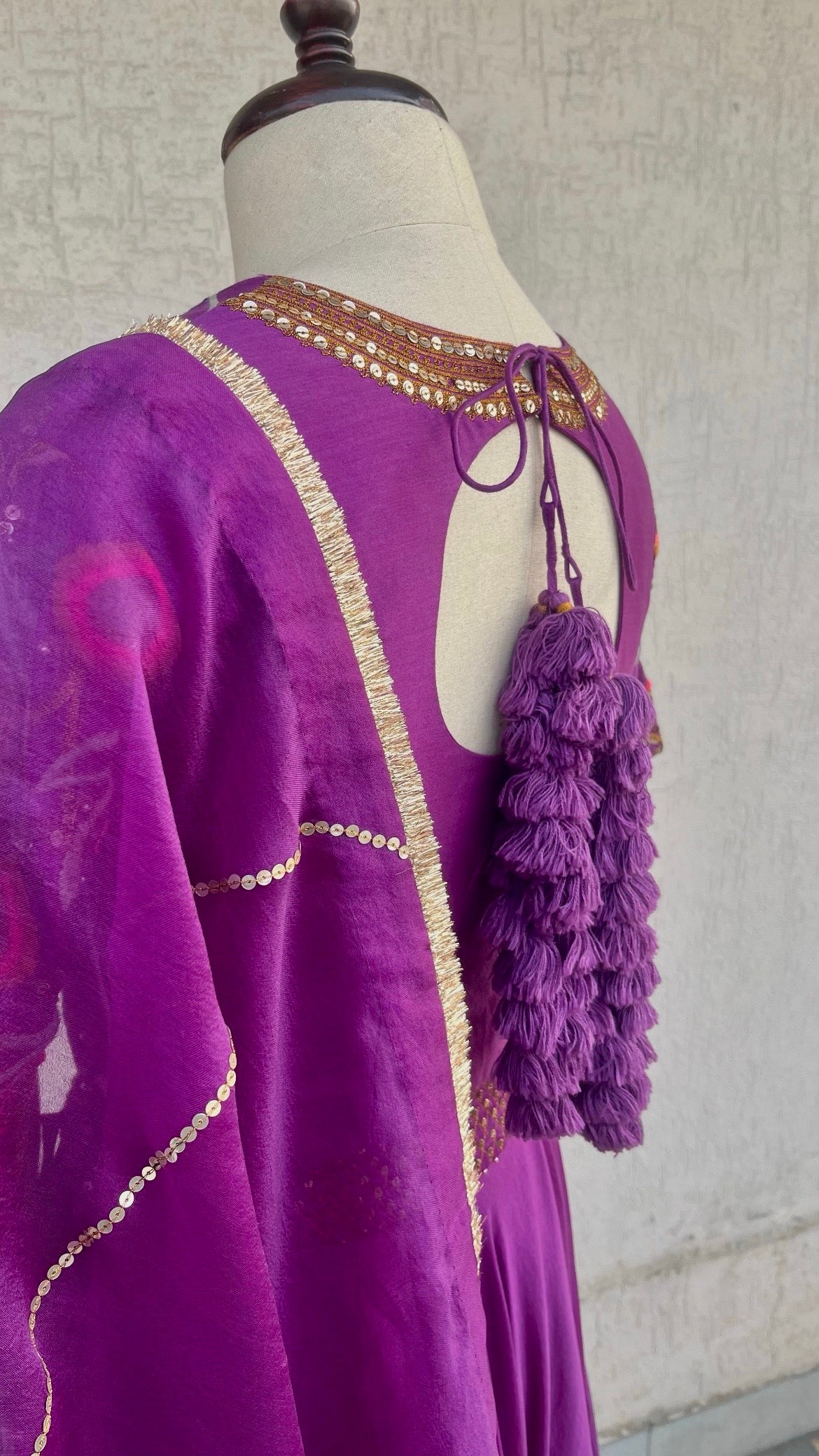 PURPLE LEHENGA SET