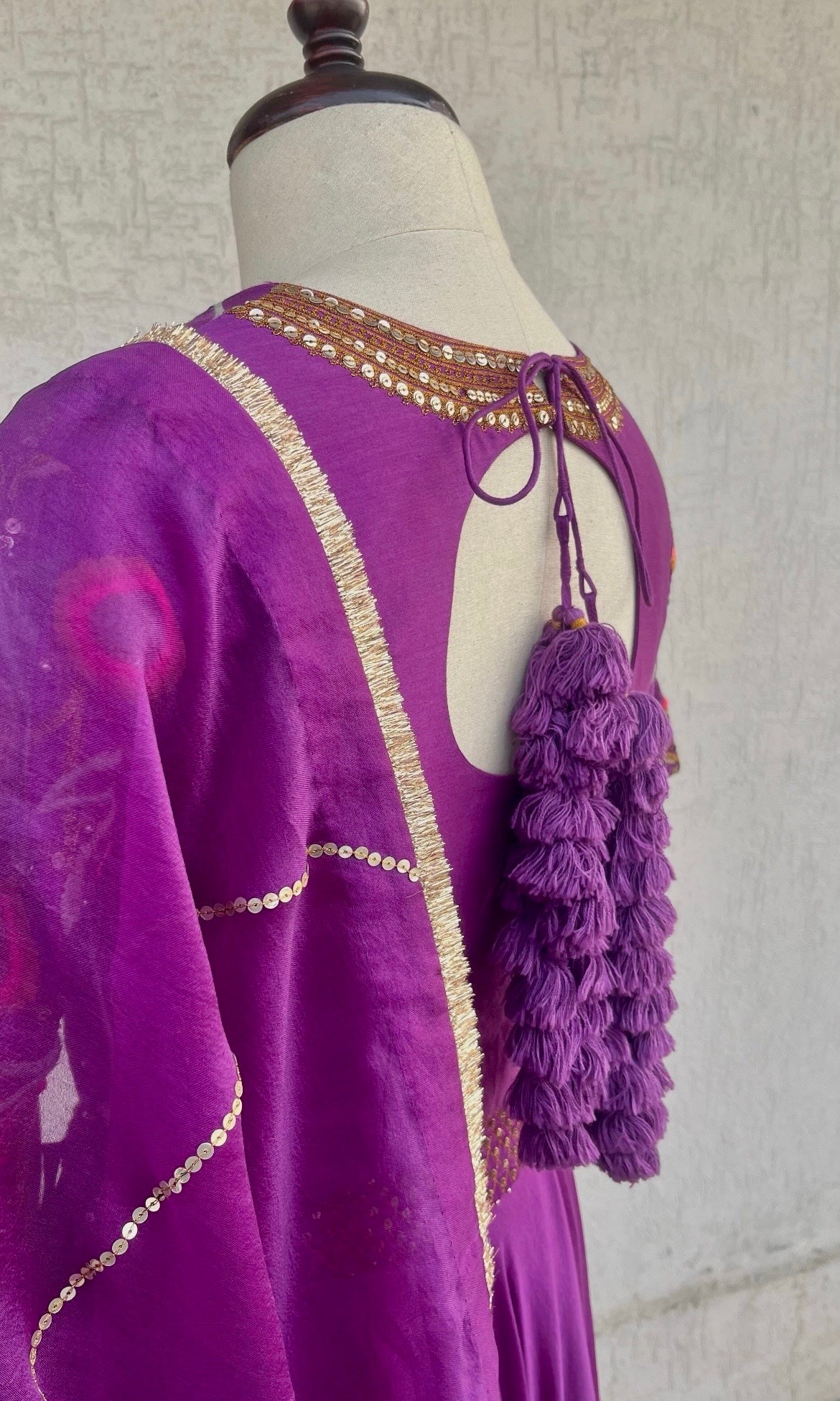 PURPLE LEHENGA SET
