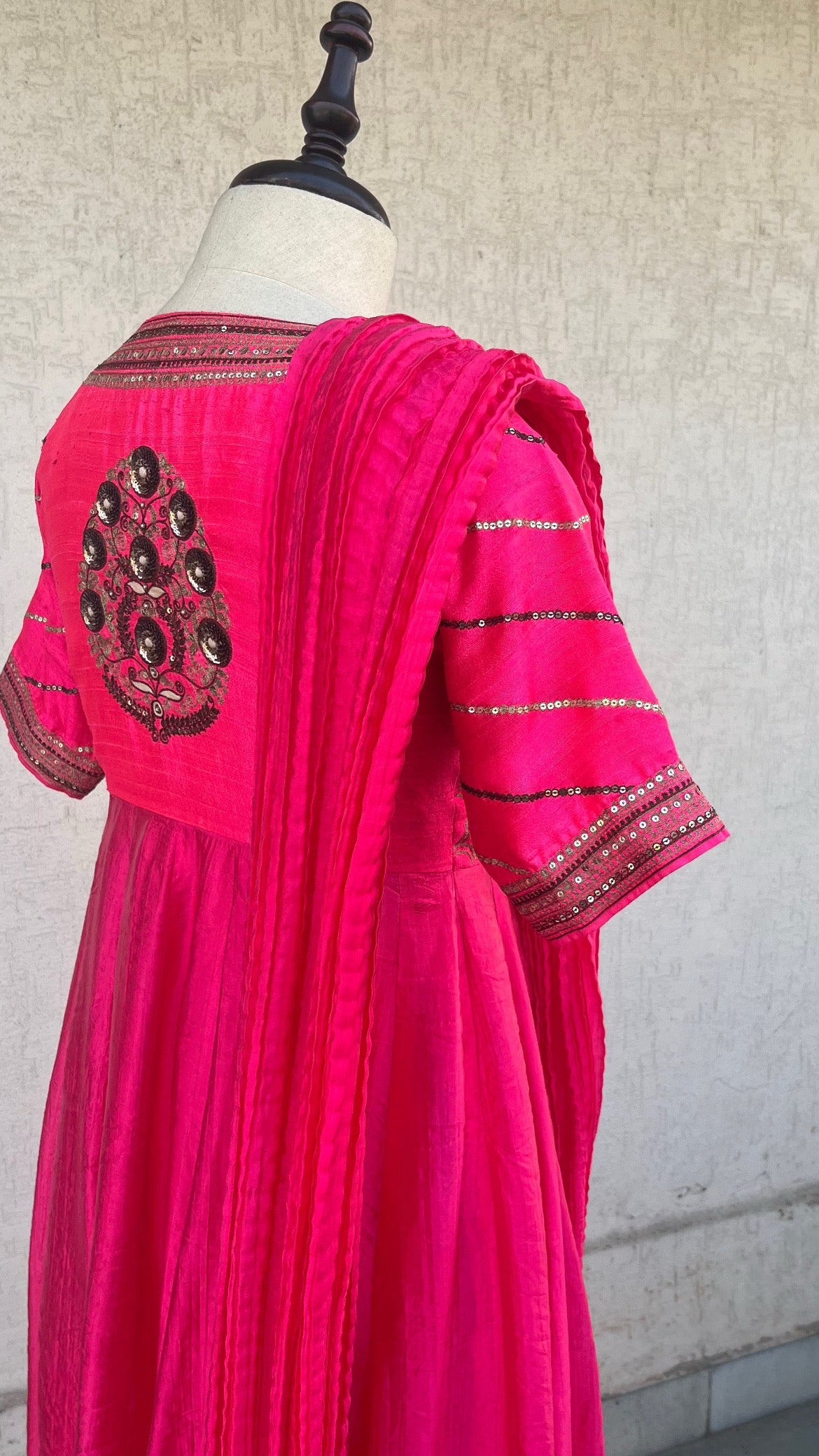 HOT PINK ANARKALI SET