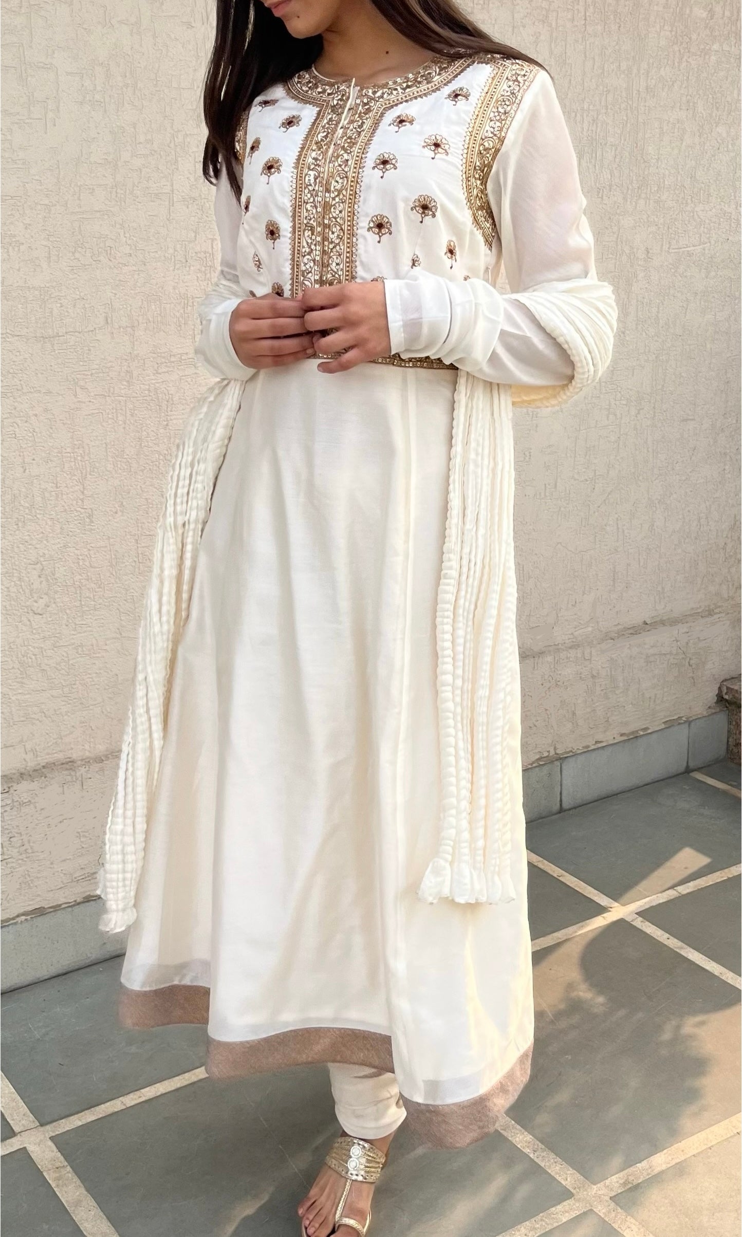 OFF-WHITE KURTA SET