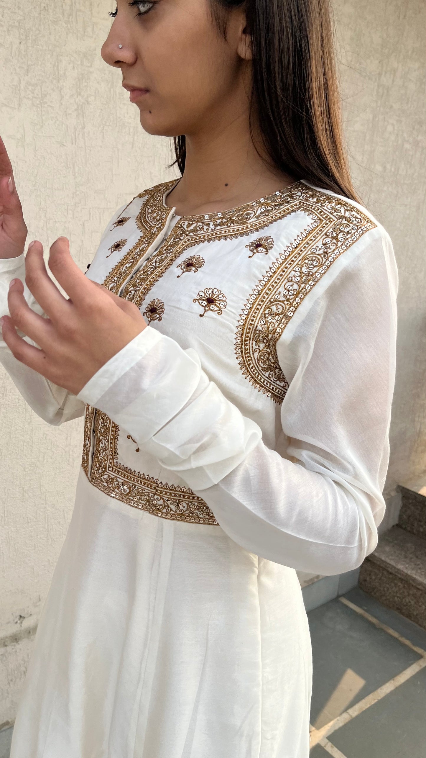 OFF-WHITE KURTA SET