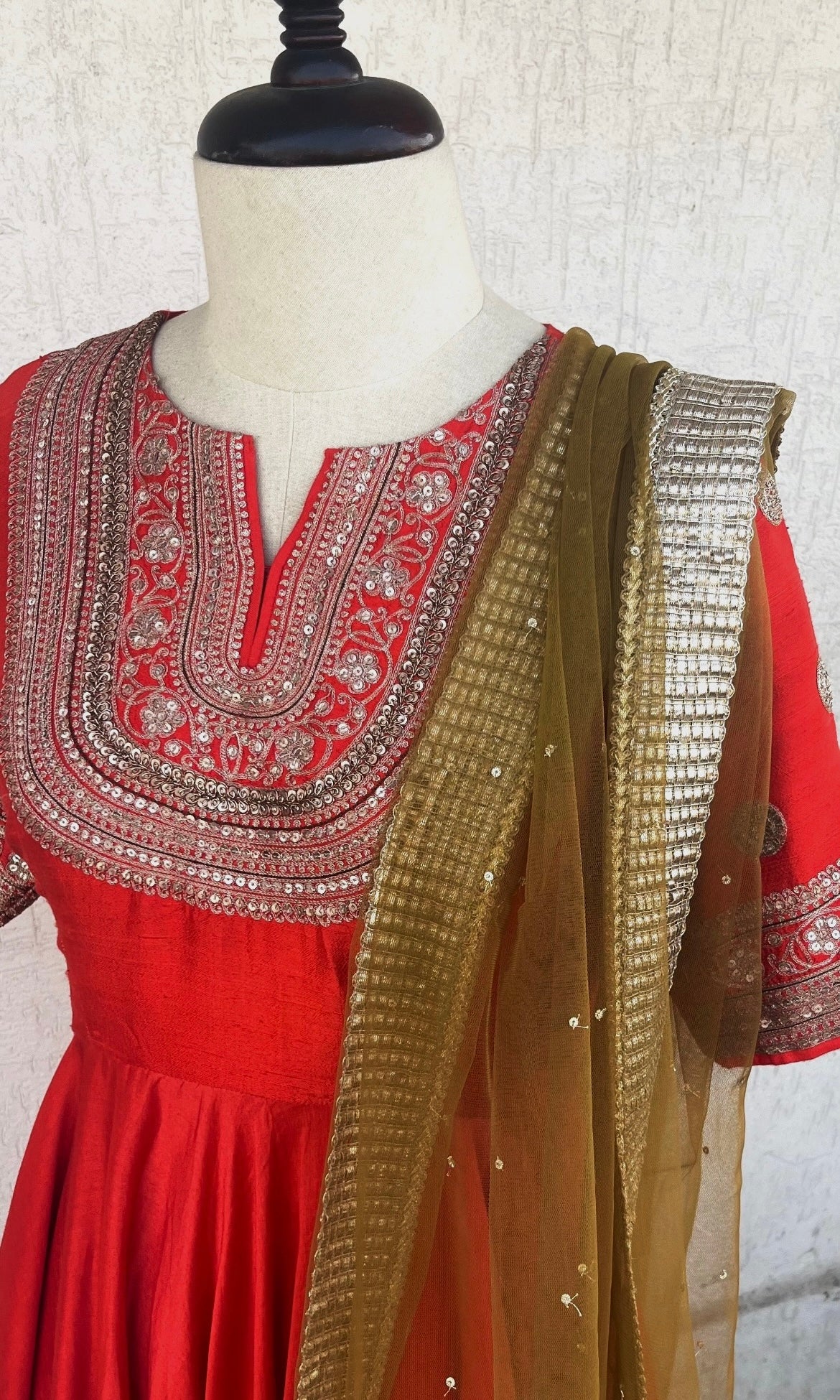 SCARLET ANARKALI SET