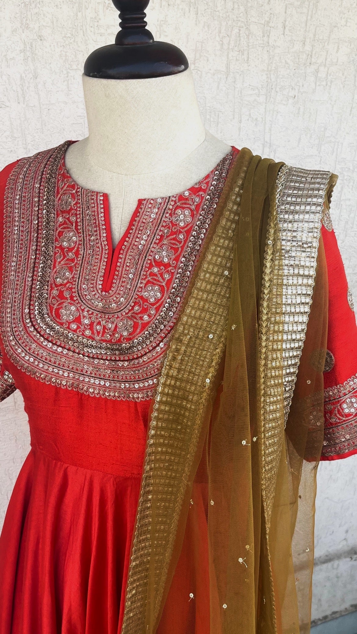 SCARLET ANARKALI SET
