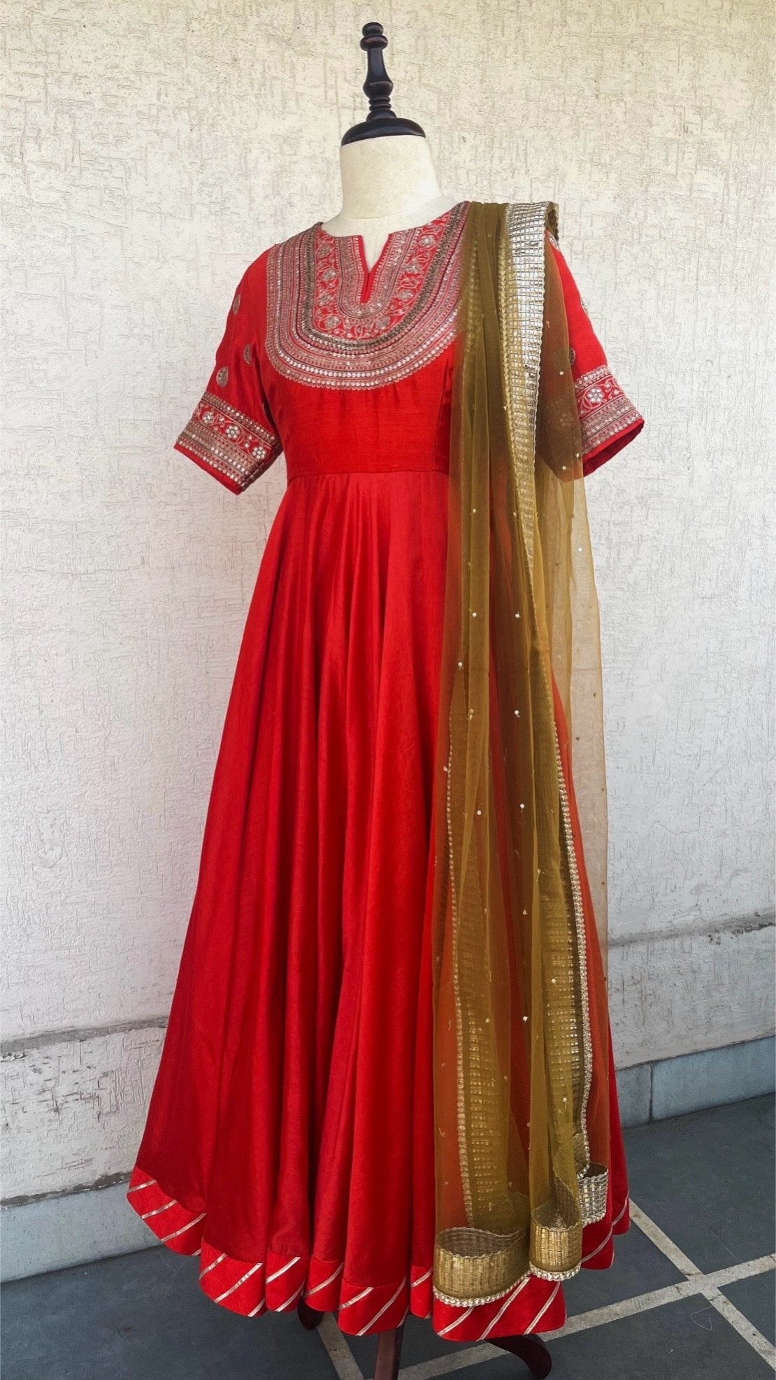 SCARLET ANARKALI SET