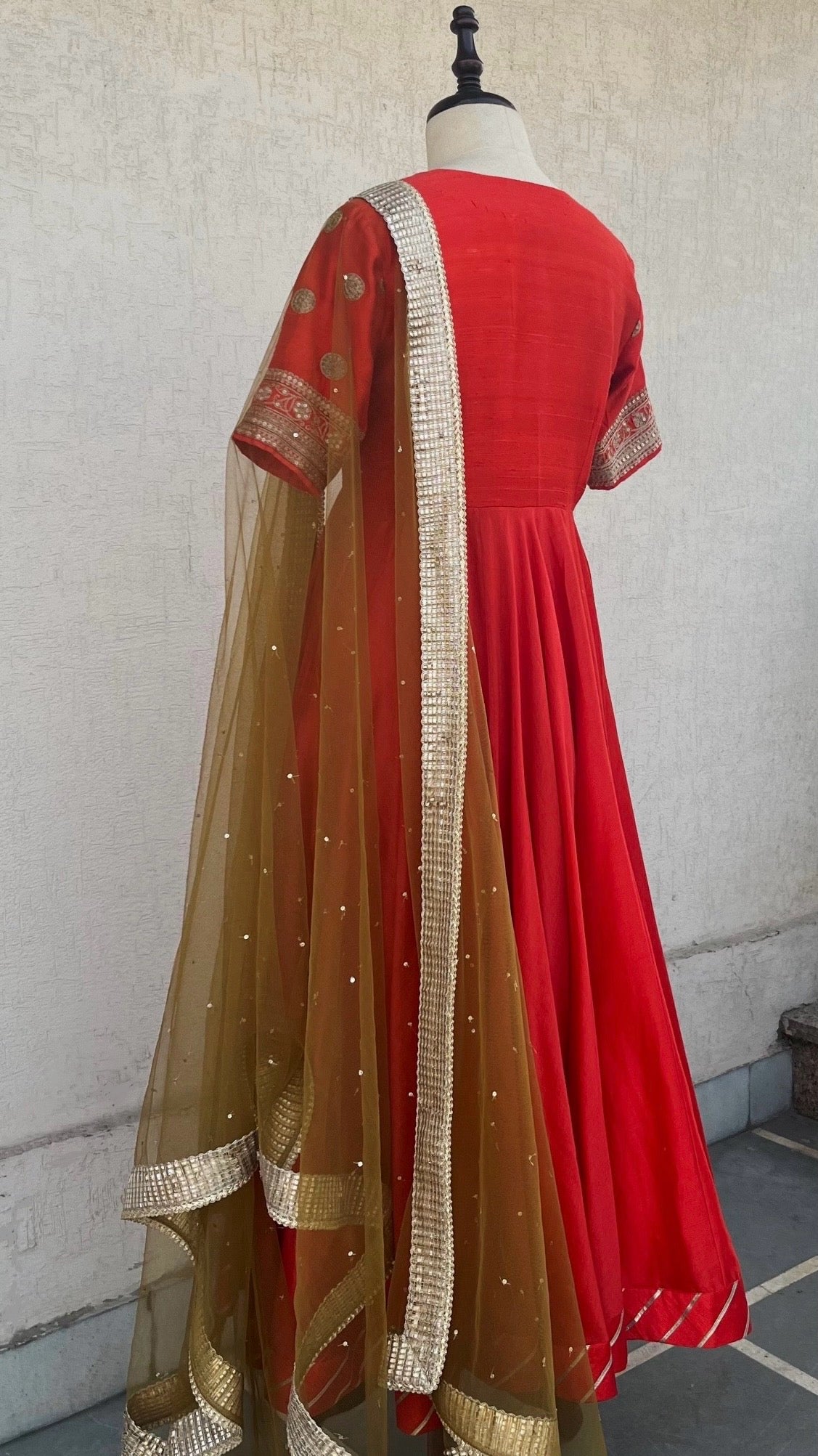 SCARLET ANARKALI SET