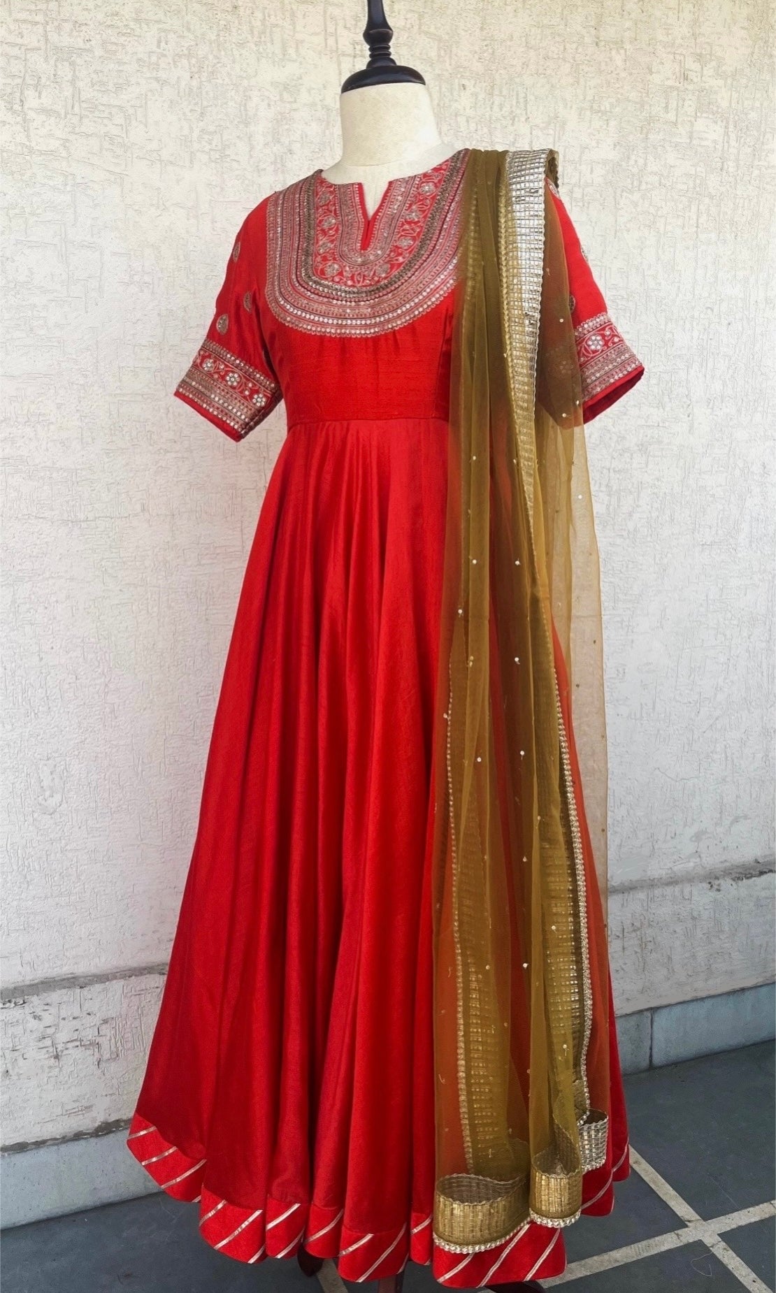 SCARLET ANARKALI SET