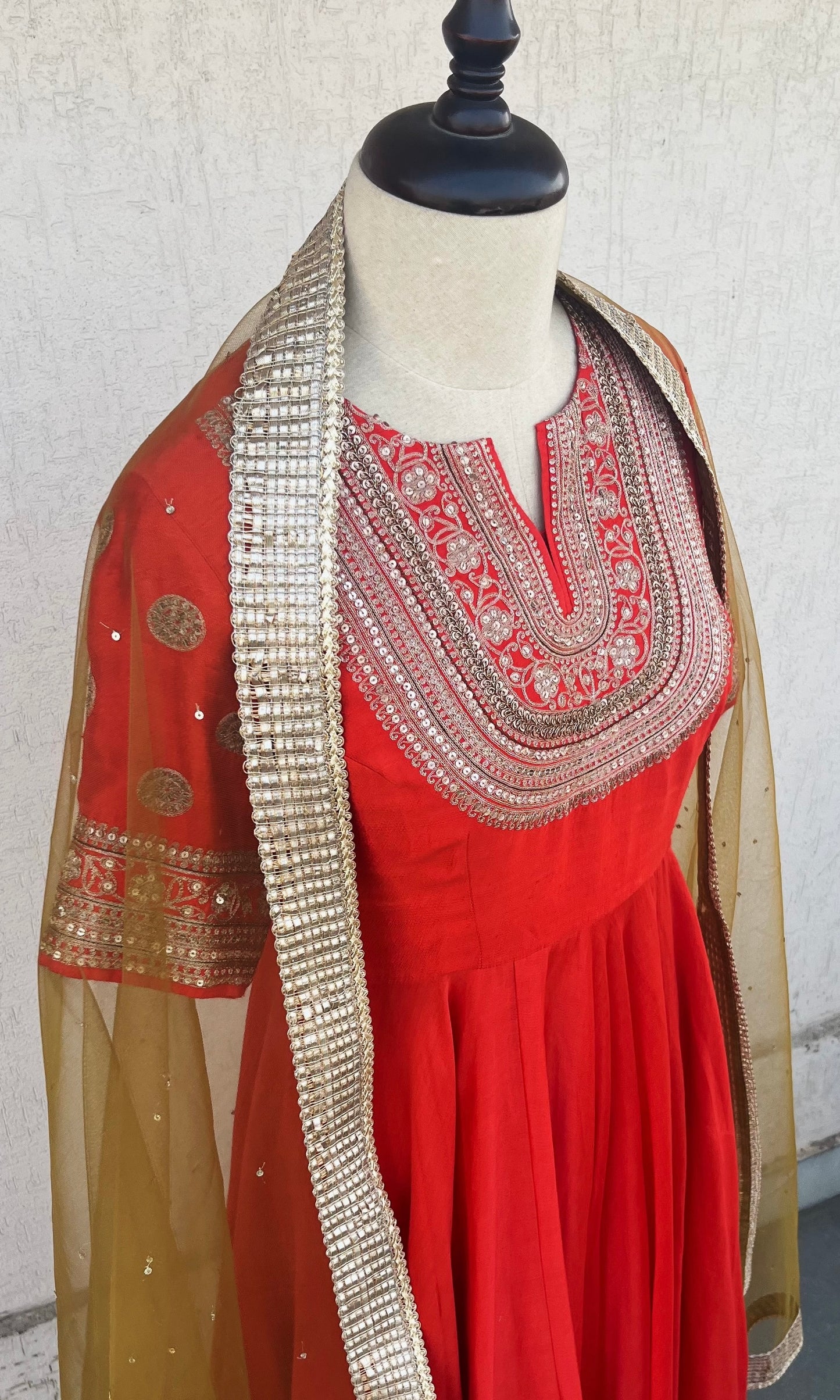 SCARLET ANARKALI SET