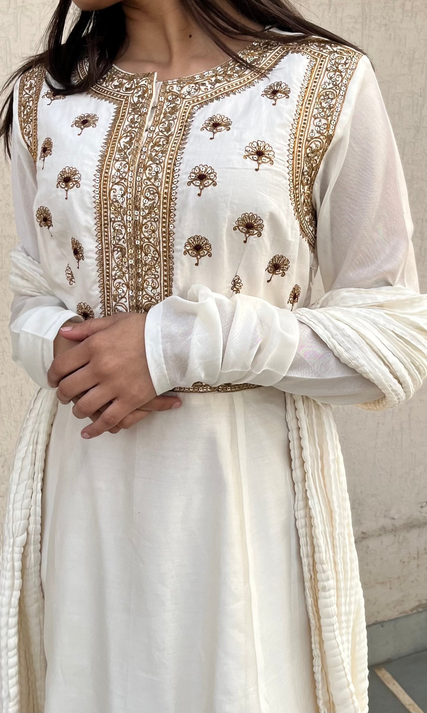 OFF-WHITE KURTA SET