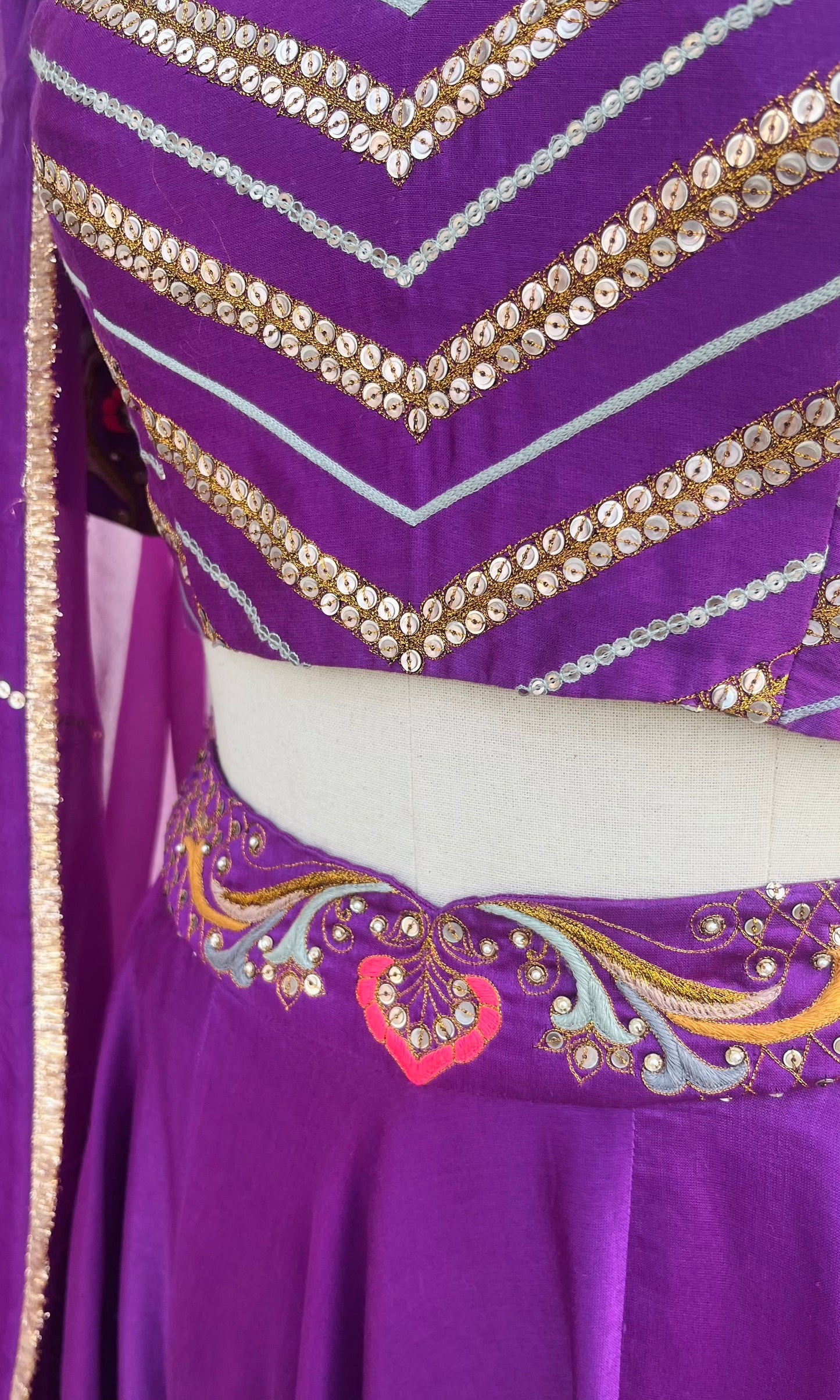 PURPLE LEHENGA SET