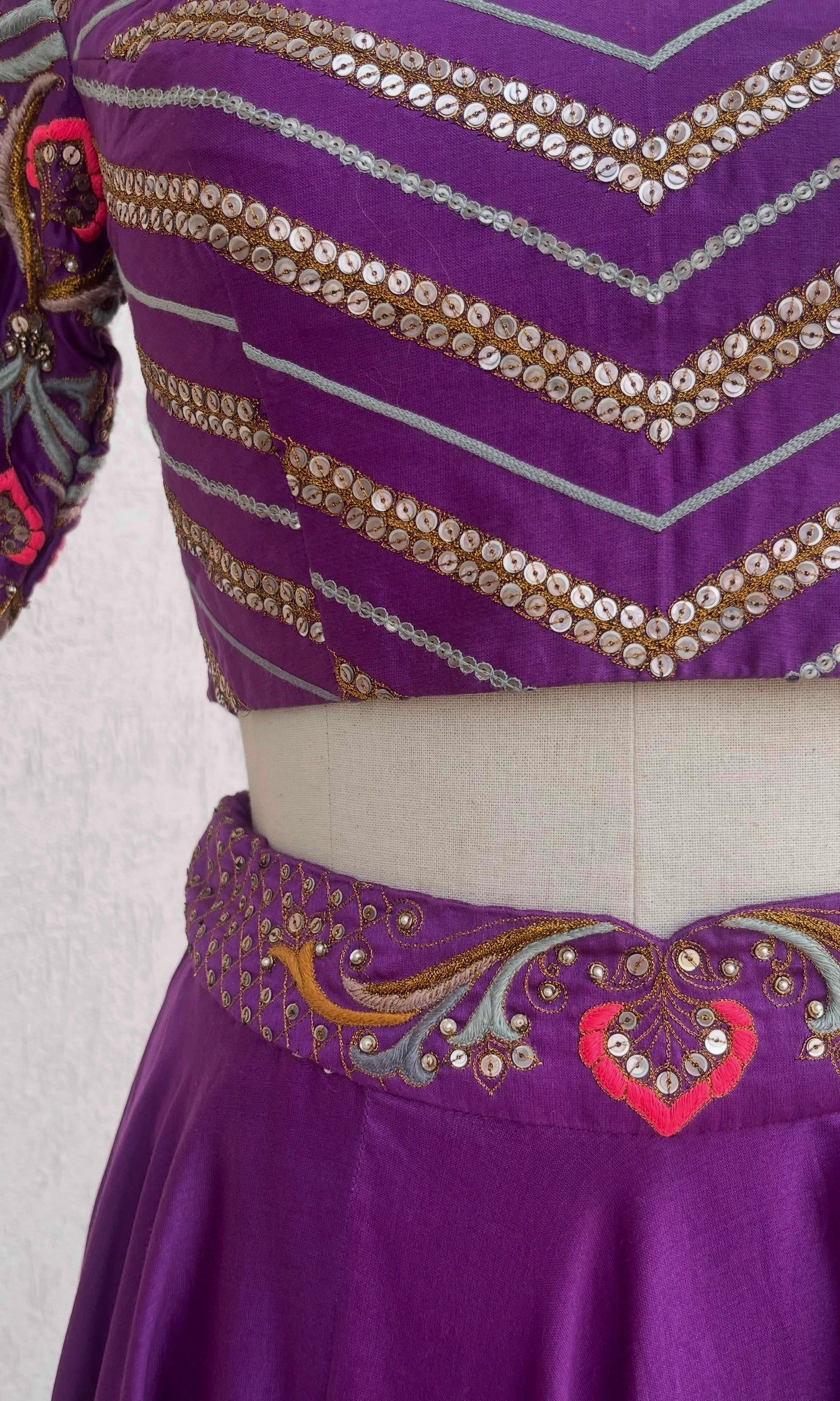 PURPLE LEHENGA SET