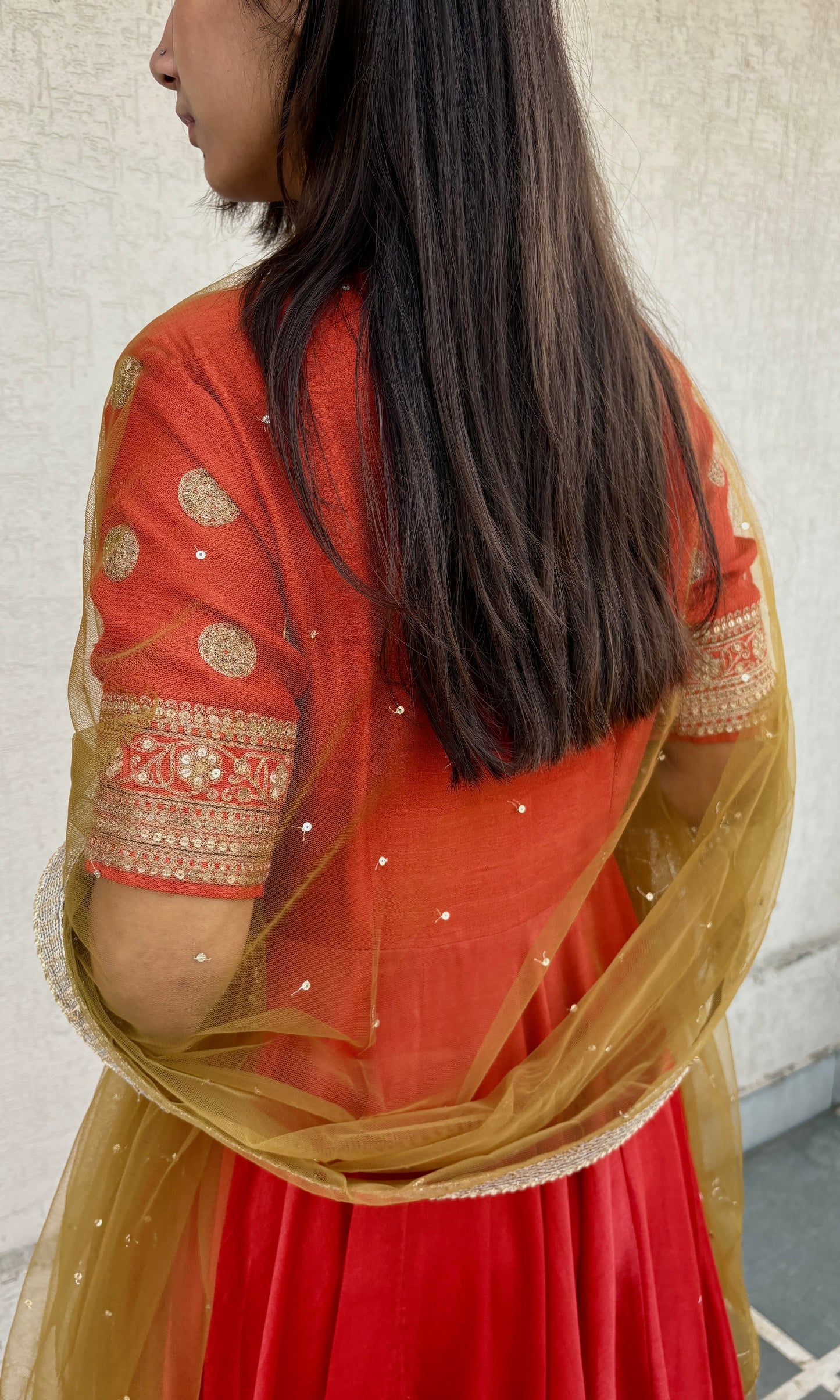 SCARLET ANARKALI SET