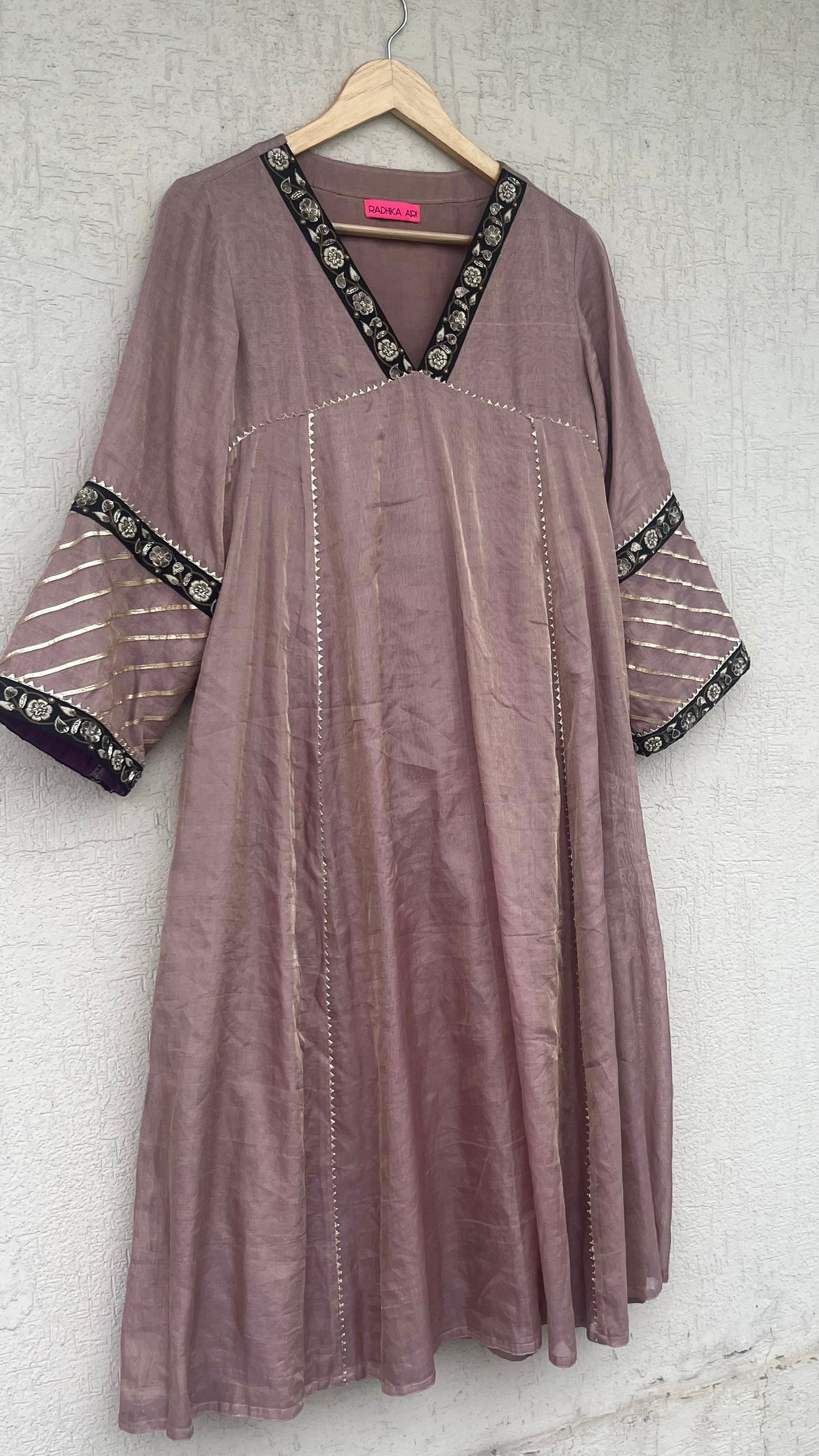 TISSUE A-LINE KURTA SET