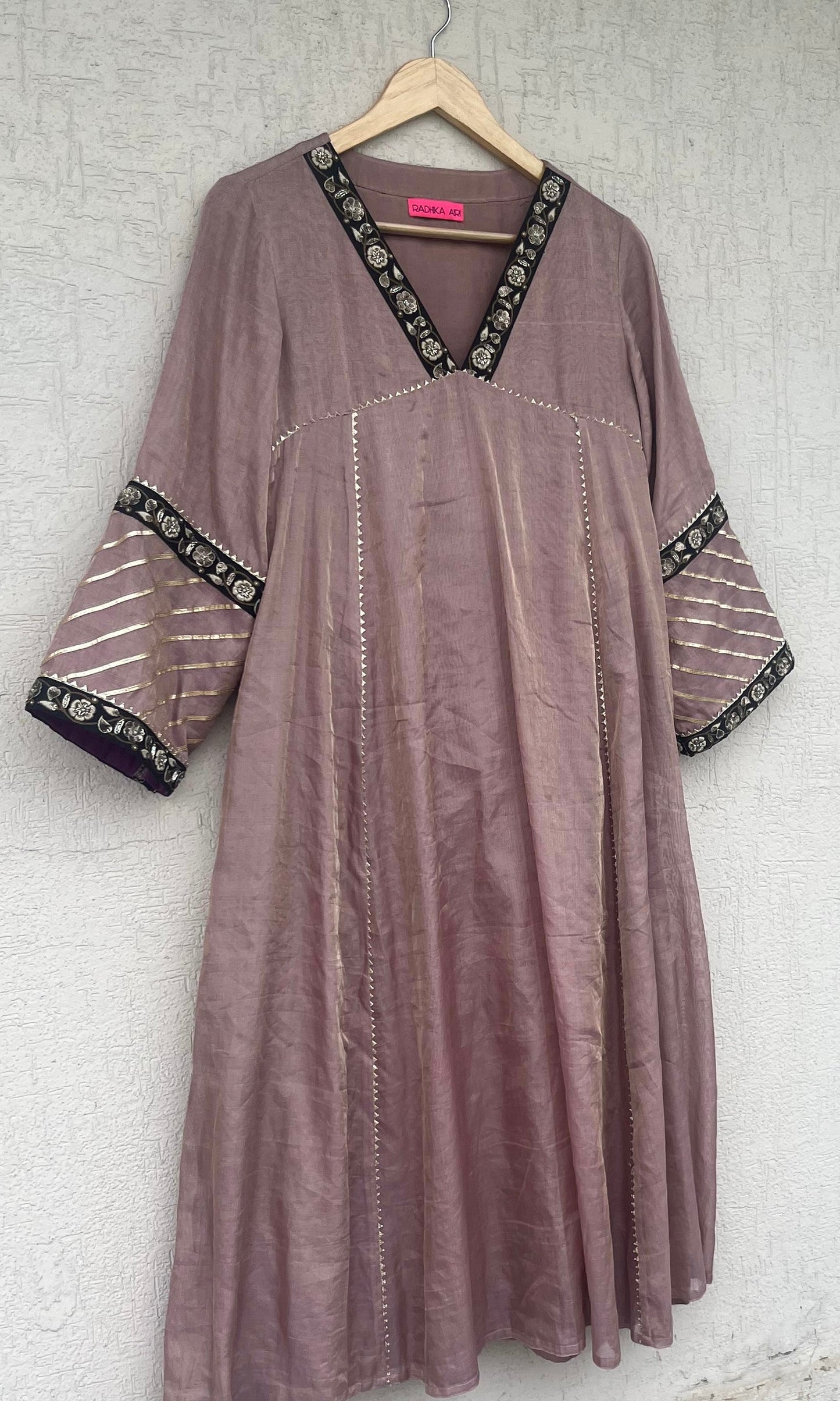 TISSUE A-LINE KURTA SET