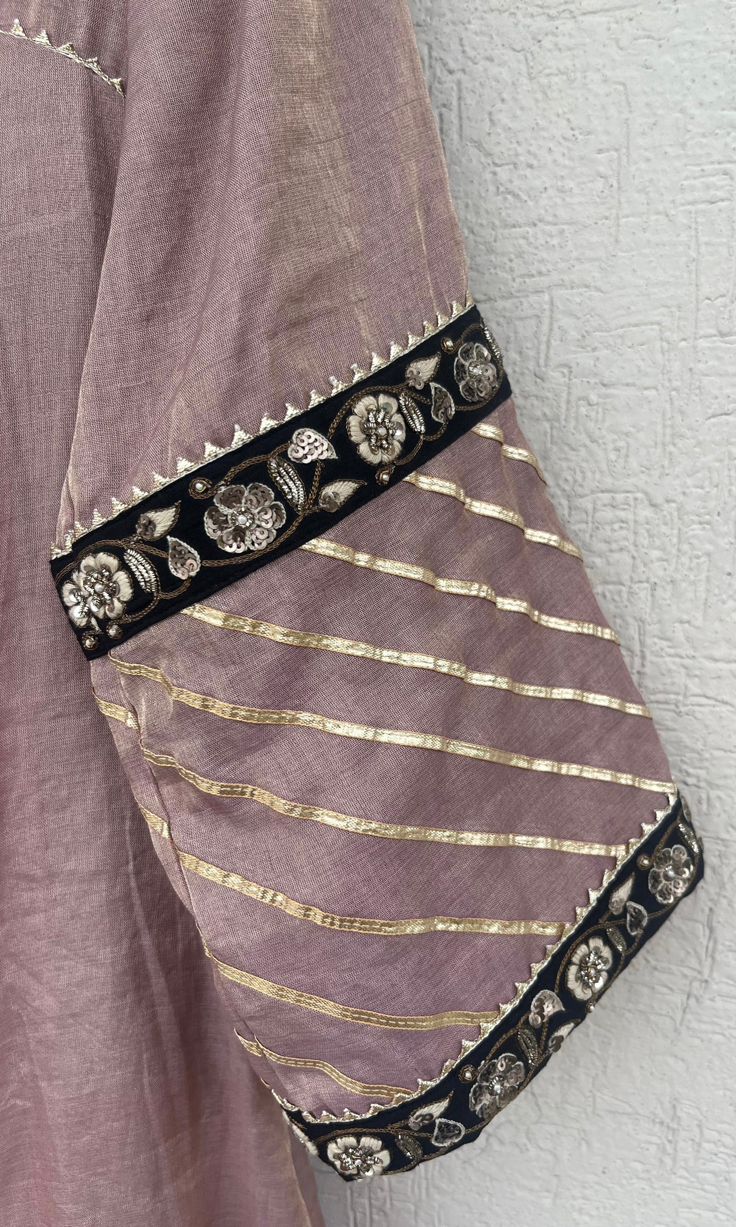 TISSUE A-LINE KURTA SET