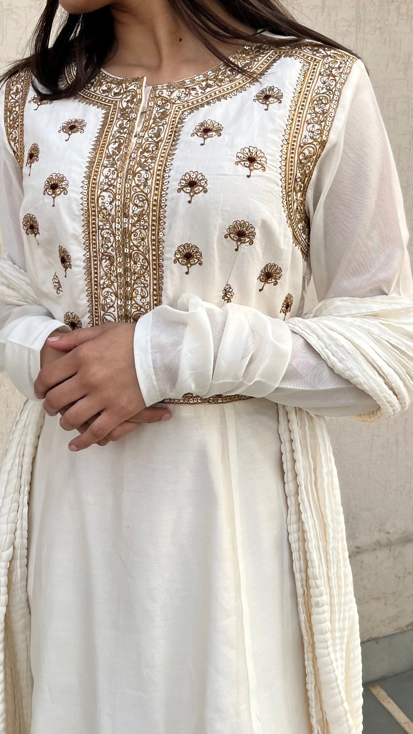 OFF-WHITE KURTA SET