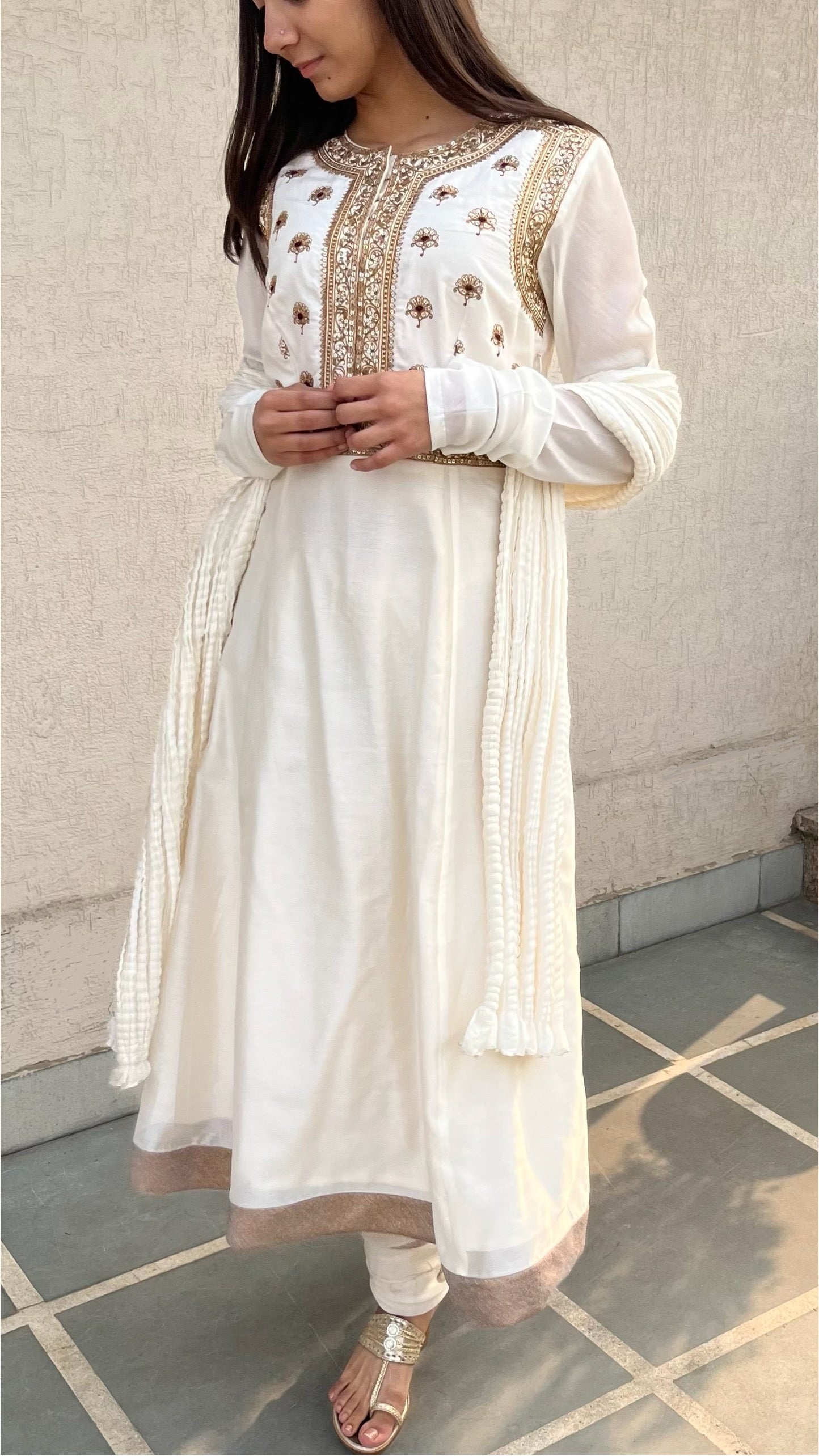 OFF-WHITE KURTA SET