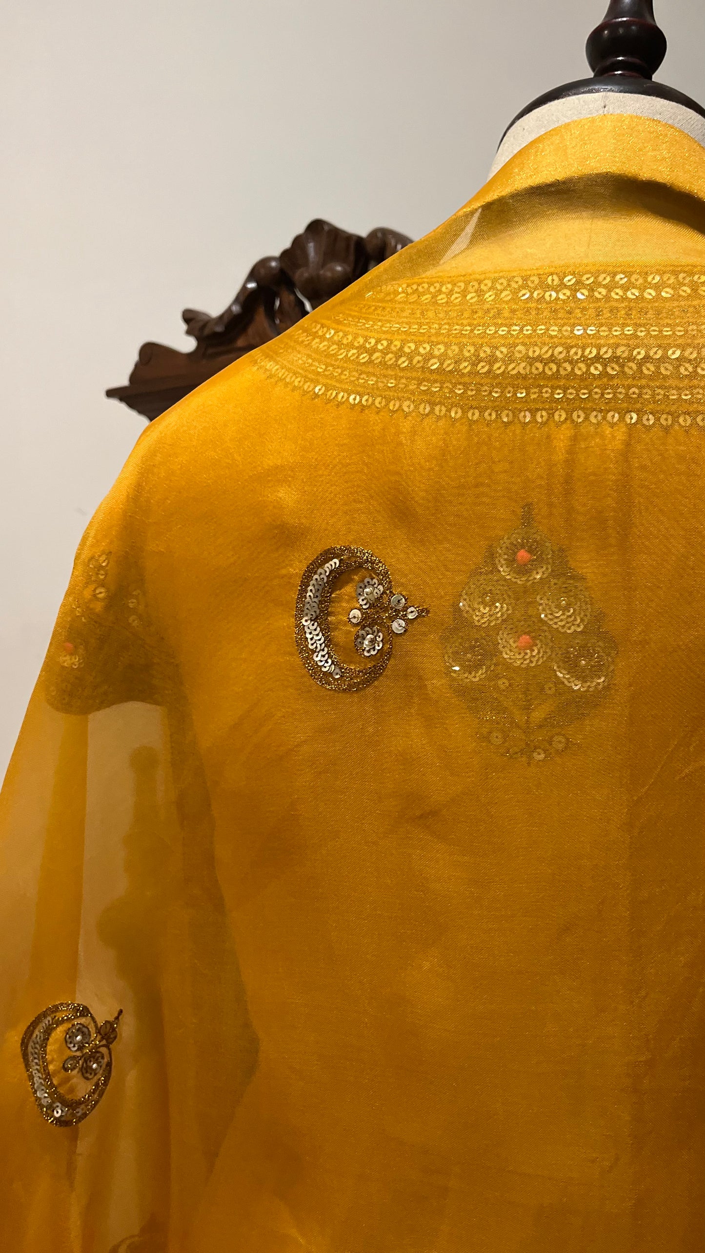 MUSTARD ANARKALI SET