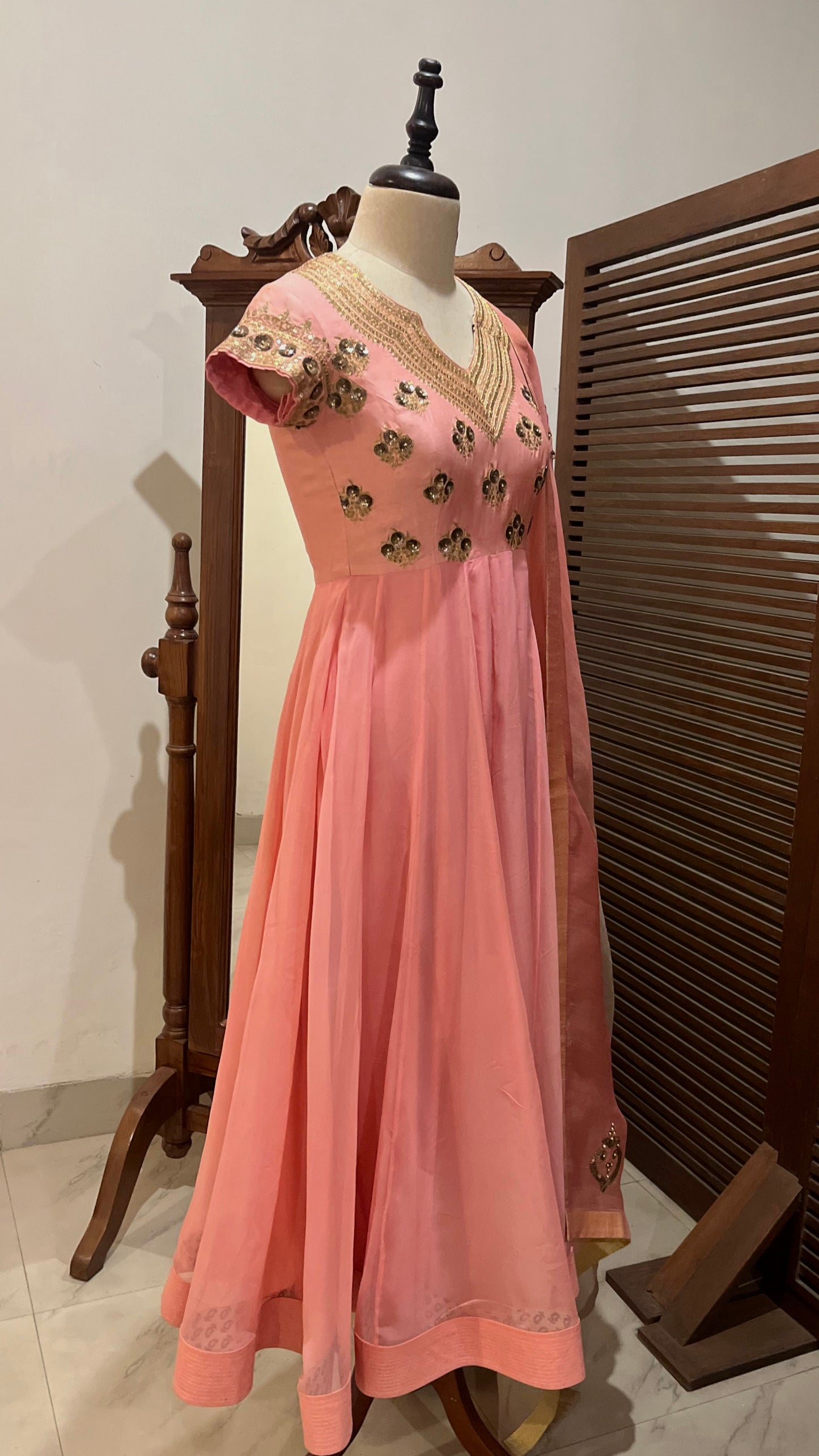 PINK ANARKALI SET