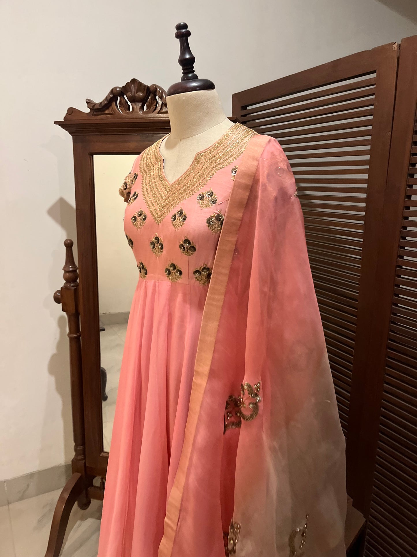 PINK ANARKALI SET