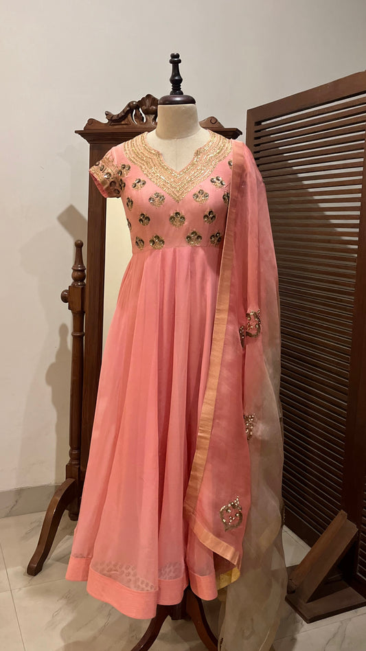 PINK ANARKALI SET