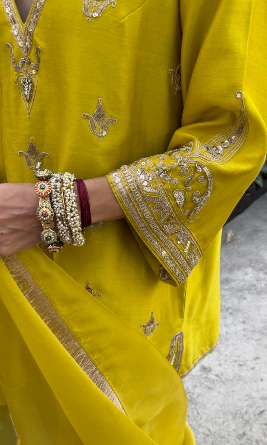 YELLOW KURTA SALWAR SET
