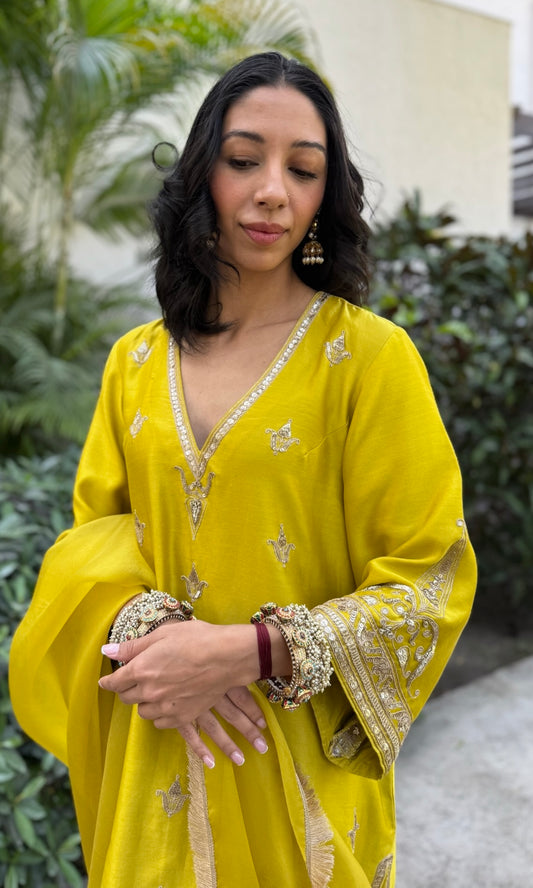 YELLOW KURTA SALWAR SET