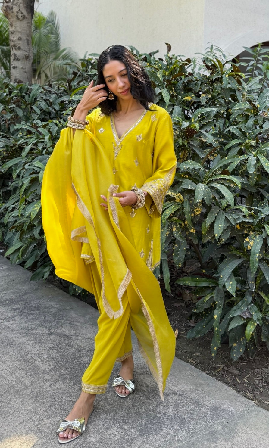 YELLOW KURTA SALWAR SET