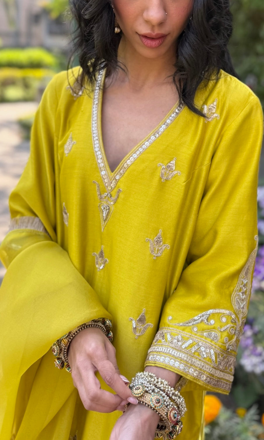 YELLOW KURTA SALWAR SET